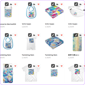 SUZURIのunaporoページのイメージ