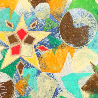 海南百合香の日本画作品「Procyon-プロキオン-」