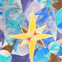 海南百合香の日本画作品「Sirius-シリウス-」