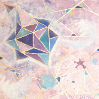 海南百合香の日本画作品「シナプス」