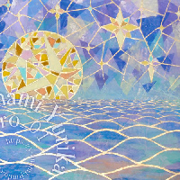 海南百合香の日本画作品「The Constant Light」