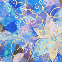 海南百合香の日本画作品「Bloom#02」